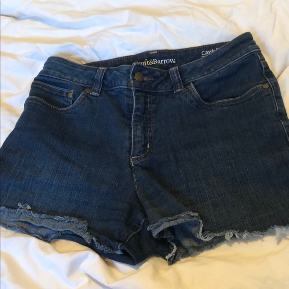 Medium Wash Denim Jean Shorts